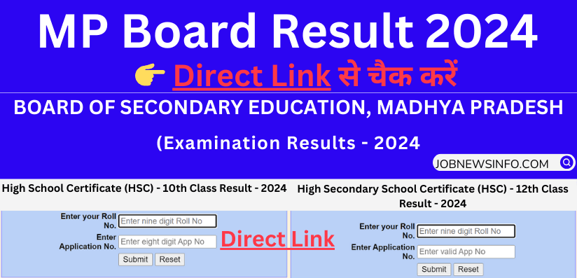 MP Board 10th 12th Result 2024