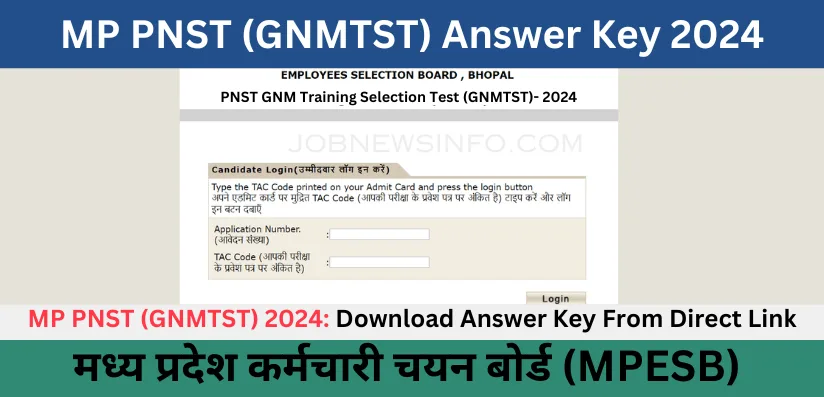 MP PNST Answer Key 2024: Download Link