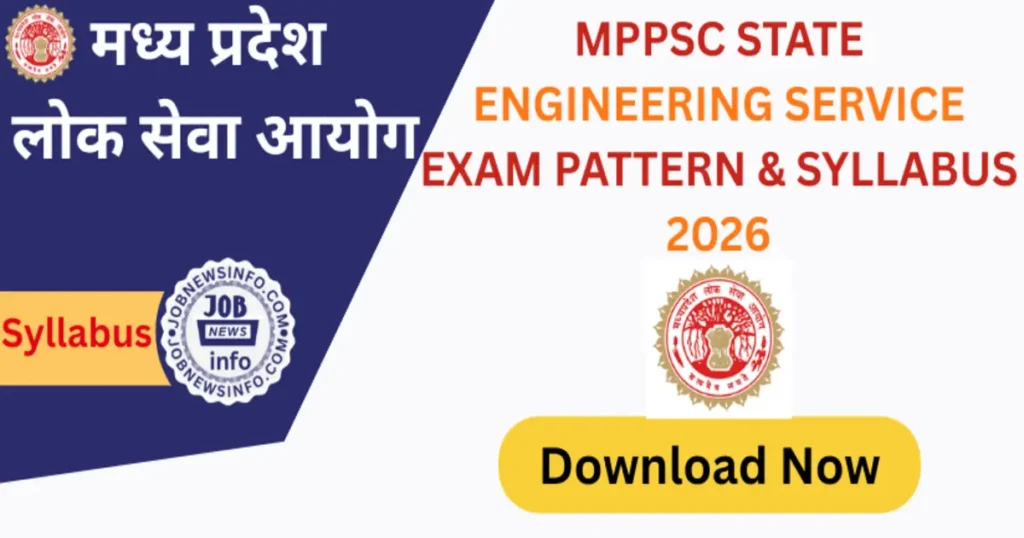 MP State Engineering Service Exam Syllabus