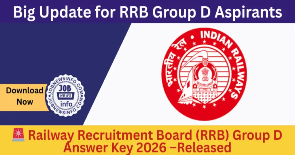 Railway Recruitment Board (RRB) Group D Answer Key 2026 – RRB Group D Answer Key Released