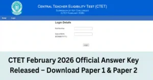 CTET February 2026 Official Answer Key