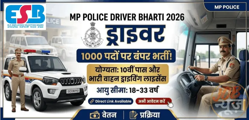 MP Police Constable Driver Bharti 2026